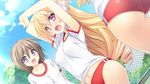  blonde_hair game_cg girls_be_ambitious! gym_uniform long_hair misasagi_erena mtu pink_eyes 