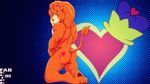  anthro back_turned brave_heart_lion butt care_bears fabfelipe feline inviting kneeling lion looking_at_viewer male mammal muscles pose solo 