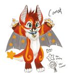  bat cat cute feline fur hair hybrid mammal orange_fur red_fur red_hair silverfox5213 solo wings 