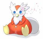  barefoot beak bird blue_eyes blush cute delibird female flower fur juice kento0 nintendo nude orgasm plain_background plant pok&#233;mon pok&eacute;mon pussy pussy_juice shadow shiny sitting solo unknown_artist video_games white_background white_fur 