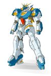  gundam highres le_cygne mecha no_humans science_fiction shadow simple_background solo voizerick white_background 