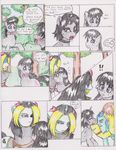  black_hair blood blue_hair bow_tie brown_hair bushes chaostone clothing comic crying cutie_mark dialog english_text equine eyes_closed female feral forest friendship_is_magic frown fur green_fur grey_fur group hair horn horse long_hair looking_back male mammal my_little_pony octavia_(mlp) open_mouth outside pony purple_eyes purple_hair sky smile tears teeth text tongue tree unicorn yellow_fur 