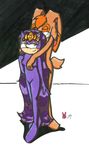  duo female from_behind fur grope hedgehog lagomorph lesbian mammal nude purple_fur queen_aleena rabbit sega sonic_(series) unknown_artist vanilla_the_rabbit 