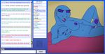  big_breasts blue_skin breasts butt chat_box chatroom claws deinonychus devona_rhea dickgirl dinosaur english_text female intersex jessica_anner masturbation nipples nude penis presenting presenting_penis scalie solo text transgender uncut webcam 