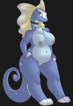  anuvia aurorus bell big_breasts breasts chubby collar female hands_on_hips nintendo nipples nude pok&#233;mon pok&#233;morph pok&eacute;mon solo thick_thighs video_games wide_hips 