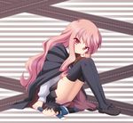  cape character_doll doll highres hiraga_saito long_hair louise_francoise_le_blanc_de_la_valliere pink_eyes pink_hair thighhighs uissu zero_no_tsukaima 