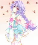  braid kami_jigen_game_neptune_v long_hair mikan_no_shiru neptune_(series) purple_eyes purple_hair pururut solo 