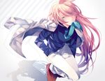  long_hair megurine_luka oniyama831 pink_hair shirt tie vocaloid 