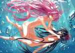  akemi_homura bubbles kaname_madoka mahou_shoujo_madoka_magica nude ultimate_madoka underwater yal_(lily910218) 