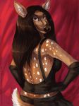  breasts cervine czgoldedition deer female goth lilith mammal pose solo white-tail_deer white-tailed_deer 