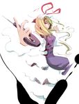  blonde_hair dain hat long_hair purple_eyes solo touhou yakumo_yukari 