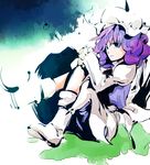  blue_eyes boots dain hat letty_whiterock purple_hair solo touhou 