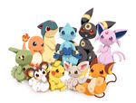  charmander cub cute dewott eeveelution emolga espeon feral group larvitar male mammal minccino mincinnio mustelid nintendo otter penis pikachu plain_background pok&#233;mon pok&eacute;mon quilava raichu schnecken umbreon video_games white_background young 