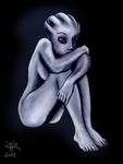  1girl alien asari blue_eyes blue_skin crying knee_hug leg_hug liara_t&#039;soni liara_t'soni mass_effect nude sitting solo 