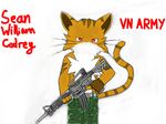  army cat feline gun ranged_weapon senz vietnam weapon 