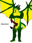  anthro big_penis diphallism dominic dragon driginal_character furpics green_skin horn horsecock invalid_tag knot male multi_balls multi_cock original_character penis purple_eyes scalie solo spread_wings wing_boner wings yellow_skin 