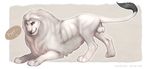  balls feline lion male presenting sheath solo white_body white_fur white_lion 