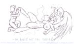  anthro breasts cutie_mark equine female friendship_is_magic hoof_fetish hoof_licking horn human licking male mammal my_little_pony nude plain_background princess_celestia_(mlp) pussy size_difference sketch tears text tongue weasselk white_background winged_unicorn wings 