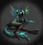  anthrofied breasts butt changeling cleavage clothed clothing equine female ferum-lynxx friendship_is_magic horn horse lying mammal my_little_pony panties pony queen_chrysalis_(mlp) seductive solo underwear winged_unicorn wings 