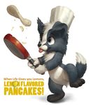  ambiguous_gender anthro blue_fur canine chef&#039;s_hat chef's_hat cooking cute dog food fur hat lemon mammal pancake silverfox5213 solo tongue tongue_out 