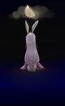  animal_ears bunny_ears komaku_juushoku long_hair moon purple_hair reisen_udongein_inaba touhou very_long_hair 