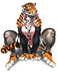  breast_squish breasts feline female tiger 