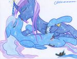  balls blood blue_fur blue_hair blush cardstock cutie_mark defloration equine erection eyes_closed female feral feral_on_feral friendship_is_magic fur hair horn horse kissing long_hair male mammal my_little_pony original_character penetration penis plain_background pony princess_luna_(mlp) purple_hair pussy royalty sex sparks spread_legs spreading straight sweat the1king tongue unicorn vaginal vaginal_penetration virgin winged_unicorn wings 