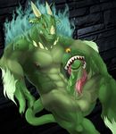  3_fingers abs anthro autofellatio balls barbs biceps big_muscles claws dragon equinox fangs flames green_penis green_skin horn licking luxer male masturbation muscles nipples nude oral pecs penetration penis presenting reclining retracted_foreskin saliva scales sheath sitting slit solo tail_sex teeth toned tongue tongue_out uncut vein what 