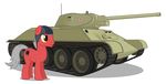  alpha_channel equine hat horse male mammal my_little_pony original_character pony red_skin solo t-34-76 tank 