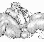  bear canine cock_and_ball_torture feather fondling grisser handjob male mammal monochrome penis penis_bondage sketch spread_legs spreading tied_balls 
