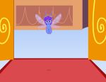  2018 amber_eyes badumsquish crown doorway equine fairy fan_character flying hair horse hybrid male mammal my_little_pony palace ponification pony purple_hair solo sparkles wings 