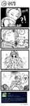  2girls alistar_(league_of_legends) comic green_dew greyscale highres korean league_of_legends lulu_(league_of_legends) monochrome multiple_girls nocturne_(league_of_legends) shauna_vayne translated varus 