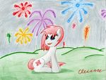  big_red card_stock cardstock equine female fireworks friendship_is_magic horse my_little_pony pony the1king 