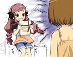  bad_id bad_pixiv_id brown_hair kanamemo kujiin_mika multiple_girls nakamachi_kana open_mouth pee peeing peeing_self pink_hair scared short_hair tears tooya_daisuke trembling 