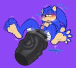 0r0 0r0ch1 anal anal_penetration anthro big_penis bodily_fluids breath clothing collar curling_toes disembodied_penis duo eulipotyphlan feet genitals gloves gynomorph half-closed_eyes hand_on_butt handwear hedgehog huge_penis intersex intersex/male looking_at_genitalia looking_at_penis looking_pleasured male mammal moan mostly_offscreen_character motion_lines narrowed_eyes penetration penis sega sonic_the_hedgehog sonic_the_hedgehog_(series) sweat sweatdrop vulva