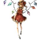  flandre_scarlet full_body neota solo standing tears touhou wings 