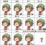 :3 abekawa animal_ears brown_hair cat_ears cat_tail chart chen chibi expressions hat heart heart_tail intertwined_tails multiple_tails multiple_views ribbon short_hair tail tears touhou translated 