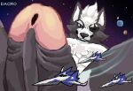2026 abs anthro artist_name biped black_nose brown_eyes canid canine canis chest_tuft close-up closed_smile cosmic_background countershade_fur countershading dacro digital_media_(artwork) erection extreme_size_difference eye_patch eyebrows eyewear foreskin fur genital_close-up genital_focus genitals glans grey_body grey_fur grey_penis hi_res humanoid_genitalia humanoid_penis looking_down macro macro_anthro macro_male macro_march male mammal mouth_closed multicolored_body multicolored_fur nintendo nude nude_anthro nude_male penis penis_close-up penis_focus pink_glans pixel_(artwork) pixelated planet size_difference smile solo space space_background spacecraft spread_legs spreading star star_fox terra_macro text tuft two_tone_body two_tone_fur urethra vehicle white_body white_countershading white_fur wolf wolf_o'donnell