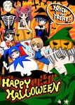  4girls amagi_yukiko artist_request fairy halloween halloween_costume hanamura_yousuke happy_halloween kujikawa_rise kuma_(persona_4) multiple_boys multiple_girls narukami_yuu persona persona_4 satonaka_chie shirogane_naoto short_hair source_request tatsumi_kanji trick_or_treat 