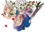  flowers izayoi_sakuya knife rose sugi touhou 