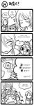  2girls comic green_dew greyscale highres korean league_of_legends lulu_(league_of_legends) monochrome multiple_girls shyvana translated varus 