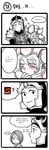  2girls comic fiora_laurent green_dew greyscale highres jarvan_lightshield_iv korean league_of_legends monochrome multiple_girls shyvana translated 