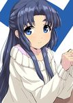  asakura_ryouko blue_eyes blue_hair casual dark_blue_hair long_hair namamo_(kura) solo suzumiya_haruhi_no_shoushitsu suzumiya_haruhi_no_yuuutsu sweater 