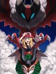  blonde_hair blue_eyes gogoat nintendo pokemon pokemon_(game) pokemon_xy serena_(pokemon) yveltal 