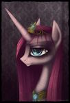  blue_eyes crown equine female feral friendship_is_magic fur hair horn horse long_hair mammal my_little_pony necklace pink_fur pink_hair pinkamena_(mlp) pinkie_pie_(mlp) pony royalty solo vileraven 