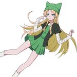  animal_hat blonde_hair blue_eyes cat_hat dress genshiken hat long_hair sanadafelix solo susanna_hopkins very_long_hair 