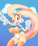  bikini breasts clothed clothing cream_the_rabbit female lagomorph long_ears looking_at_viewer mammal nipples rabbit sega sif skimpy solo sonic_(series) swimsuit voluptuous 