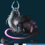  2017 blue_nose claws deviant-soulmates digital_media_(artwork) dragon feral horn model_sheet purple_eyes sitting solo 