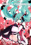  aqua_hair bad_id bad_pixiv_id bondson boots copyright_name detached_sleeves floating_hair freely_tomorrow_(vocaloid) green_eyes hatsune_miku headset long_hair project_diva_(series) project_diva_f sitting skirt solo thigh_boots thighhighs twintails vocaloid 