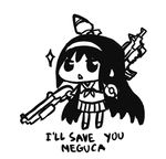  akemi_homura chibi explosive grenade greyscale gun invader long_hair lowres mahou_shoujo_madoka_magica monochrome shotgun solo weapon 